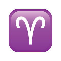 Aries emoji icon. Astrology symbol modern, simple, vector, icon for website design, mobile app, ui. Vector Illustration
