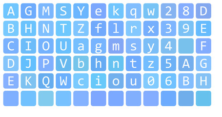 pattern with alphabet