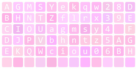 pattern with alphabet