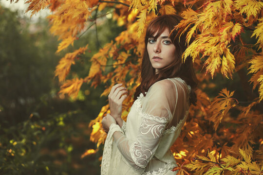 Portrait of a beautiful maiden