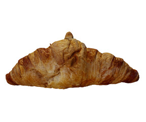 3D illustration of croissant bread. bakery icon