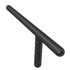 3d rendering illustration of a billy club baton