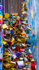 Colorful padlocks