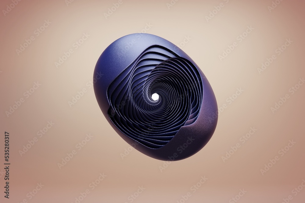 Poster Beautiful Abstract colourfu geometric l shiny swirl background. Starburst dynamic rings. 3d rendering illustration  Background pattern for design.