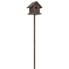 3d rendering illustration of a bird house