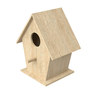 3d Rendering Illustration Of A Bird House