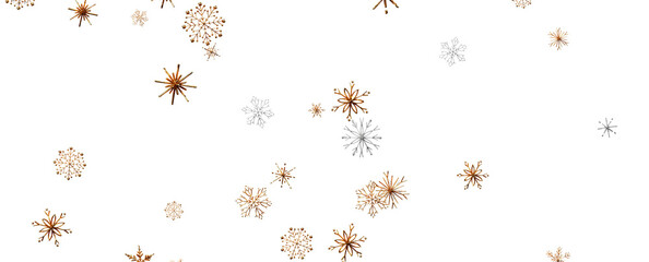 The winter background, falling snowflakes