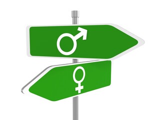Male and female sign