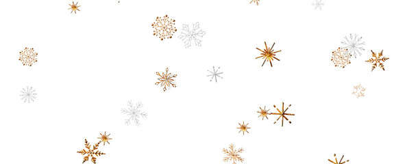 Winter christmas sky with falling snow