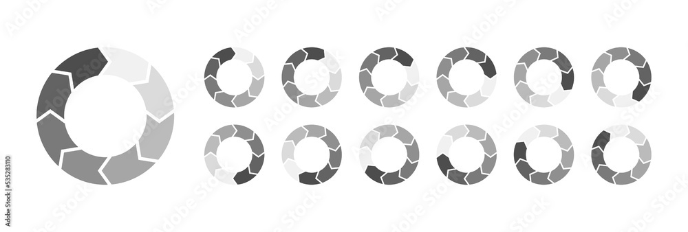 Fototapete circular loading buffering icons vector video ready for animation gif all keyframes frames bufring c