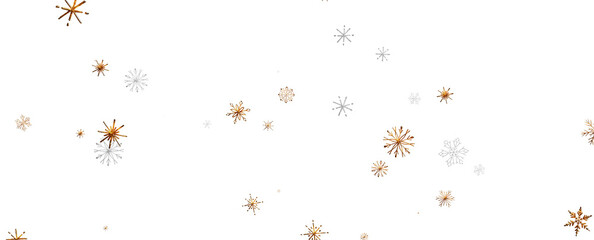 Christmas Card - Snowflakes Of Paper In Frame