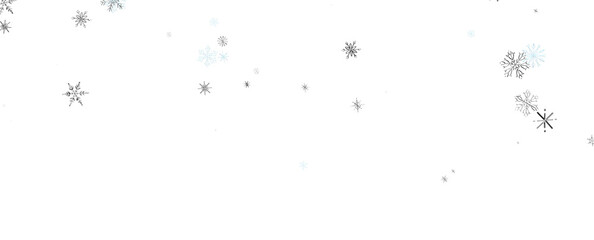 Snowflakes Falling On Snow - Winter Banner