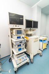 Healthcare modern monitoring system. Modern hospital health examination.