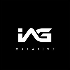 IAG Letter Initial Logo Design Template Vector Illustration