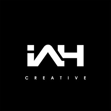 IAH Letter Initial Logo Design Template Vector Illustration