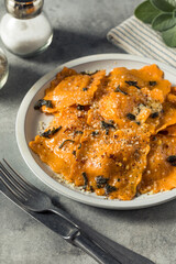 Homemade Butternut Squash Ravioli Pasta