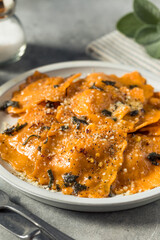 Homemade Butternut Squash Ravioli Pasta