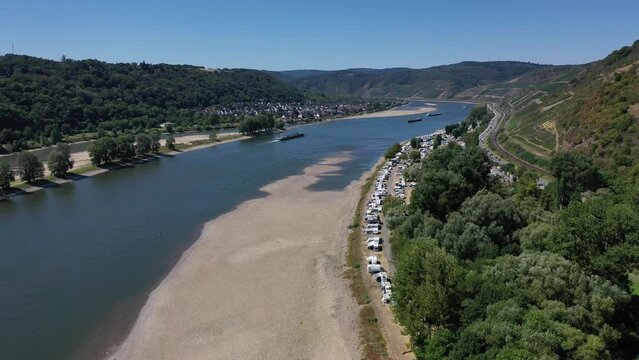 Osterspai & Oberspay bei Niedrigwasser 2022