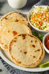 Homemade Salvadoran Corn Pupusas