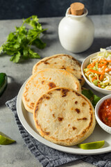 Homemade Salvadoran Corn Pupusas