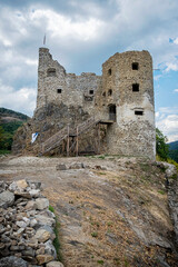 Fototapeta na wymiar Reviste castle ruins, Slovakia