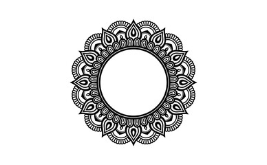 
Mandala  pattern Stencil doodles, Round ornament patterns for Henna, Mehndi, Tattoo, Coloring book page