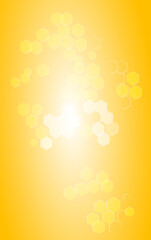 fond vertical jaune lumineux avec alvéoles - obrazy, fototapety, plakaty
