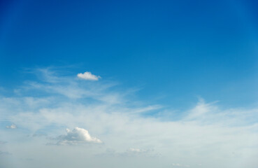 Soft white clouds against blue sky