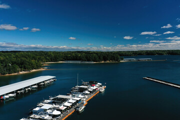 Lake Lanier Marina in Georgia, USA