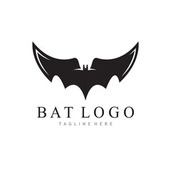 bat vector icon logo template