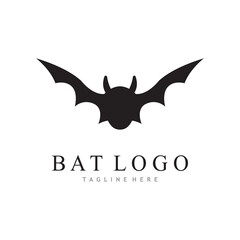 bat vector icon logo template