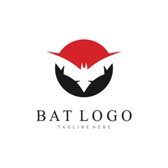 Obraz premium bat vector icon logo template