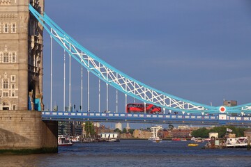London UK - red double decker