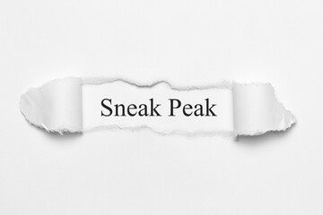 Sneak Peak - obrazy, fototapety, plakaty