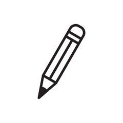Fototapeta premium Pencil Stationary Icon Vector Illustration