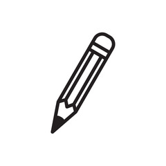 Obraz premium Pencil Stationary Icon Vector Illustration