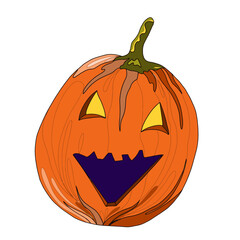 halloween pumpkin lantern vector