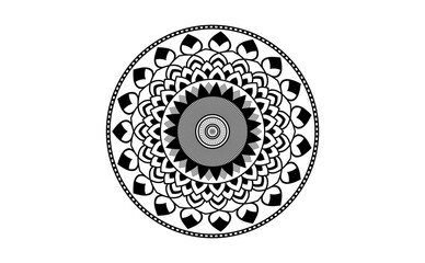 
Mandala  pattern Stencil doodles, Round ornament patterns for Henna, Mehndi, Tattoo, Coloring book page