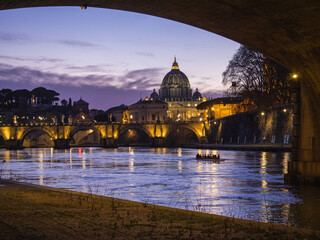 Behind ponte umberto I, Roma