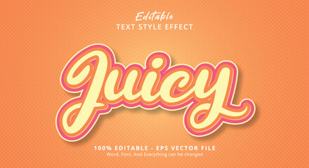 Juicy Text Style Effect, Editable Text Effect