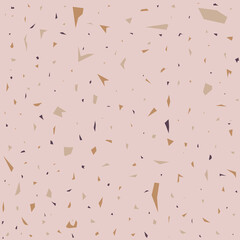 pastel pink and brown terrazzo pattern background
