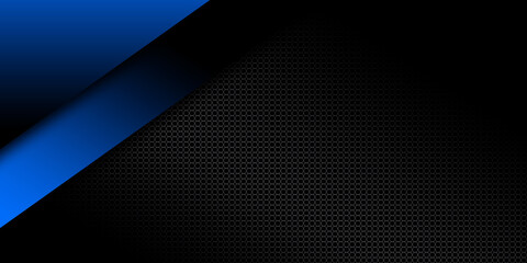 Blue black metal carbon neutral templates banner