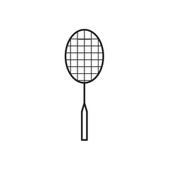 Racket Icon Vector Illustration Flat Design Trendy