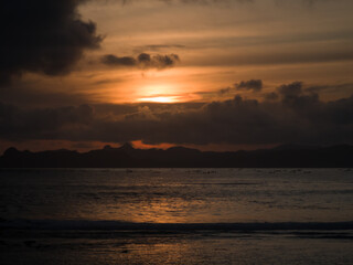 Sunset Mawi beach Lombok
