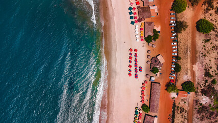 Praia Tropical Brasil Nordeste Paradisíaco Paraíso São Miguel do Gostoso Rio Grande do Norte...