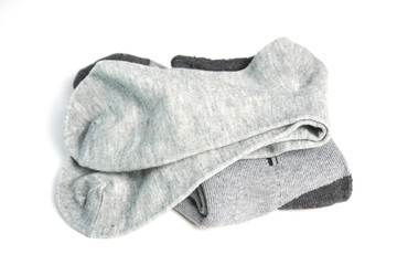 Men's warm insulated socks on white