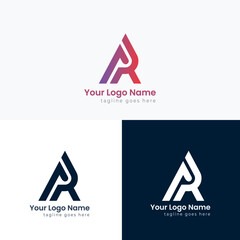 abstract logo design, AR Logo design, and New Logo design. A, R logo design.