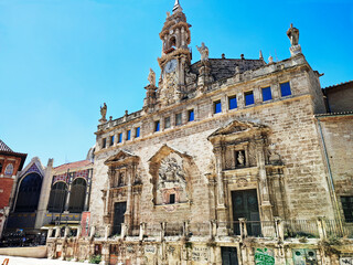 Sant Joan del Mercat, a medieval parish church in Valencia rebuilt in the Baroque style in 1598....