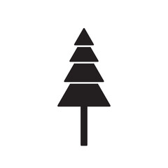 Christmas Tree Icon Vector Illustration Flat Design, Christmas Pine Tree Icon Vector Style 