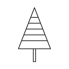 Christmas Tree Icon Vector Illustration Flat Design, Christmas Pine Tree Icon Vector Style 